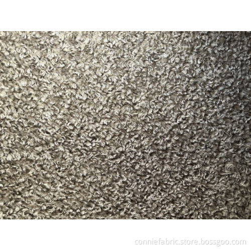 100% polyesterull fleece stickat tyg (lammrulle)